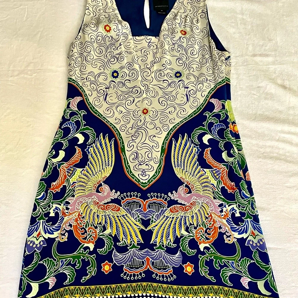 Anthropologie Silk Boho Dress - Picture 2 of 13